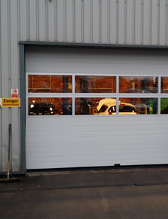 Sectional overhead doors fitted by sdg uk